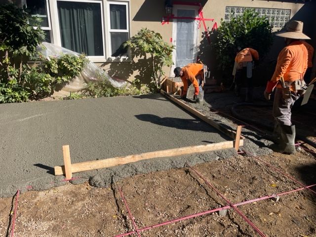expand and widen concrete patio los angeles