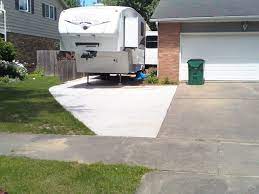 rv concrete thick contractor los angeles driveway